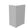 Milbank 12188-SC1 18x8x12 Screw Cover Type 1 UL Listed Steel Knockouts ANSI 61 Gray Cover With Teardrop Slots Mounting Holes In Back