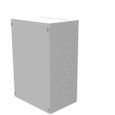 Milbank 12188-SC1 18x8x12 Screw Cover Type 1 UL Listed Steel Knockouts ANSI 61 Gray Cover With Teardrop Slots Mounting Holes In Back