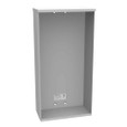 Milbank 12246-SC3R 24X6x12 Screw Cover Type 3R UL Listed Steel Knockouts ANSI 61 Gray Quad D Knockout For Lock Emboss Mounting Holes In Back