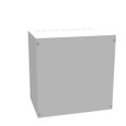 Milbank 181812-SC1 18x12x18 Screw Cover Type 1 UL Listed Steel Knockouts ANSI 61 Gray Cover With Teardrop Slots Mounting Holes In Back