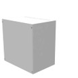 Milbank 181812-SC1 18x12x18 Screw Cover Type 1 UL Listed Steel Knockouts ANSI 61 Gray Cover With Teardrop Slots Mounting Holes In Back