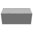 Milbank 101024-GSC3R 10x24X10 Screw Cover Wireway Type 3R UL Listed Steel Knockouts ANSI 61 Gray Quad D Knockout For Lock