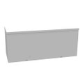 Milbank 101024-GSC3R 10x24X10 Screw Cover Wireway Type 3R UL Listed Steel Knockouts ANSI 61 Gray Quad D Knockout For Lock