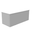 Milbank 101024-GSC3R 10x24X10 Screw Cover Wireway Type 3R UL Listed Steel Knockouts ANSI 61 Gray Quad D Knockout For Lock