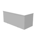 Milbank 101024-GSC3R 10x24X10 Screw Cover Wireway Type 3R UL Listed Steel Knockouts ANSI 61 Gray Quad D Knockout For Lock
