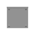 Milbank 101010-SC3R-NK 10x10x10 Screw Cover Type 3R UL Listed Steel No Knockouts ANSI 61 Gray Quad D Knockout For Lock Emboss Mounting Holes In Back