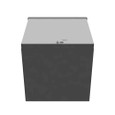 Milbank 101010-SC3R-NK 10x10x10 Screw Cover Type 3R UL Listed Steel No Knockouts ANSI 61 Gray Quad D Knockout For Lock Emboss Mounting Holes In Back