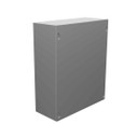 Milbank 10124-SC1-NK-NP 12x4X10 Screw Cover Type 1 UL Listed Steel No Knockouts No Paint Cover With Teardrop Slots Mounting Holes In Back