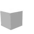 Milbank 121212-SC1-NK 12x12x12 Screw Cover Type 1 UL Listed Steel No Knockouts ANSI 61 Gray Cover With Teardrop Slots Mounting Holes In Back