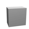 Milbank 181812-SC1-NK-NP 18x12x18 Screw Cover Type 1 UL Listed Steel No Knockouts No Paint Cover With Teardrop Slots Mounting Holes In Back