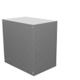 Milbank 181812-SC1-NK-NP 18x12x18 Screw Cover Type 1 UL Listed Steel No Knockouts No Paint Cover With Teardrop Slots Mounting Holes In Back