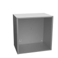 Milbank 181812-SC1-NK-NP 18x12x18 Screw Cover Type 1 UL Listed Steel No Knockouts No Paint Cover With Teardrop Slots Mounting Holes In Back