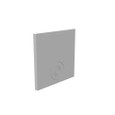 Milbank 1010GE Wireway End Type 1 10x10 Screw Cover ANSI 61 Gray Steel Knockouts
