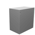 Milbank 10106-SC1-NK-NP 10x6x10 Screw Cover Type 1 UL Listed Steel No Knockouts No Paint Cover With Teardrop Slots Mounting Holes In Back