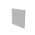 Milbank 1212GE Wireway End Type 1 12x12 Screw Cover ANSI 61 Gray Steel Knockouts