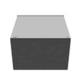 Milbank 181812-SC3R 18x12x18 Screw Cover Type 3R UL Listed Steel Knockouts ANSI 61 Gray Quad D Knockout For Lock Emboss Mounting Holes In Back