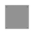 Milbank 16166-SC3R 16x6x16 Screw Cover Type 3R UL Listed Steel Knockouts ANSI 61 Gray Quad D Knockout For Lock Emboss Mounting Holes In Back