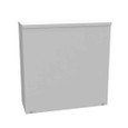 Milbank 16166-SC3R 16x6x16 Screw Cover Type 3R UL Listed Steel Knockouts ANSI 61 Gray Quad D Knockout For Lock Emboss Mounting Holes In Back