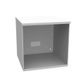 Milbank 121212-SC3R-NK 12x12x12 Screw Cover Type 3R UL Listed Steel No Knockouts ANSI 61 Gray Quad D Knockout For Lock Emboss Mounting Holes In Back