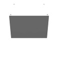 Milbank 12128-SC1-NP 12x8x12 Screw Cover Type 1 UL Listed Steel Knockouts No Paint Cover With Teardrop Slots Mounting Holes In Back