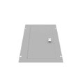 Milbank 1224TSC Surface Mount Cover Type 1 12x24 Screw Cover ANSI 61 Gray Steel Hinged Door Key Locking Slam Latch