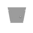 Milbank 1224TSC Surface Mount Cover Type 1 12x24 Screw Cover ANSI 61 Gray Steel Hinged Door Key Locking Slam Latch