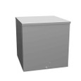 Milbank 121212-SC3R-NK-NP 12x12x12 Screw Cover Type 3R UL Listed Steel No Knockouts No Paint Quad D Knockout For Lock Emboss Mounting Holes In Back