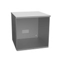 Milbank 121212-SC3R-NK-NP 12x12x12 Screw Cover Type 3R UL Listed Steel No Knockouts No Paint Quad D Knockout For Lock Emboss Mounting Holes In Back