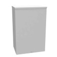 Milbank 12188-SC3R-NK 18x8x12 Screw Cover Type 3R UL Listed Steel No Knockouts ANSI 61 Gray Quad D Knockout For Lock Emboss Mounting Holes In Back