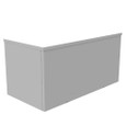 Milbank 121224-GSC3R 12x24X12 Screw Cover Wireway Type 3R UL Listed Steel Knockouts ANSI 61 Gray Quad D Knockout For Lock