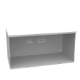 Milbank 121224-GSC3R 12x24X12 Screw Cover Wireway Type 3R UL Listed Steel Knockouts ANSI 61 Gray Quad D Knockout For Lock