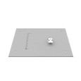 Milbank 1010TFLC Flush Mount Cover Type 1 10x10 Screw Cover ANSI 61 Gray Steel Hinged Door Key Locking Slam Latch