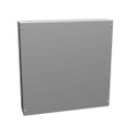 Milbank 18184-SC1-NP 18x4X18 Screw Cover Type 1 UL Listed Steel Knockouts No Paint Cover With Teardrop Slots Mounting Holes In Back