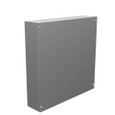 Milbank 18184-SC1-NP 18x4X18 Screw Cover Type 1 UL Listed Steel Knockouts No Paint Cover With Teardrop Slots Mounting Holes In Back