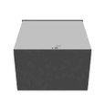 Milbank 12128-SC3R-NK 12x8x12 Screw Cover Type 3R UL Listed Steel No Knockouts ANSI 61 Gray Quad D Knockout For Lock Emboss Mounting Holes In Back