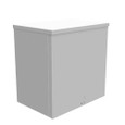 Milbank 12128-SC3R-NK 12x8x12 Screw Cover Type 3R UL Listed Steel No Knockouts ANSI 61 Gray Quad D Knockout For Lock Emboss Mounting Holes In Back