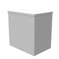Milbank 12128-SC3R-NK 12x8x12 Screw Cover Type 3R UL Listed Steel No Knockouts ANSI 61 Gray Quad D Knockout For Lock Emboss Mounting Holes In Back