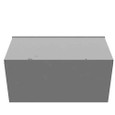 Milbank 121224-GSC3R-NK 12x24X12 Screw Cover Wireway Type 3R UL Listed Steel No Knockouts ANSI 61 Gray Quad D Knockout For Lock