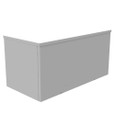 Milbank 121224-GSC3R-NK 12x24X12 Screw Cover Wireway Type 3R UL Listed Steel No Knockouts ANSI 61 Gray Quad D Knockout For Lock