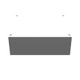 Milbank 12124-SC1-NP 12x4X12 Screw Cover Type 1 UL Listed Steel Knockouts No Paint Cover With Teardrop Slots Mounting Holes In Back