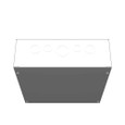 Milbank 12124-SC1-NP 12x4X12 Screw Cover Type 1 UL Listed Steel Knockouts No Paint Cover With Teardrop Slots Mounting Holes In Back