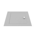 Milbank 1518TFLC Flush Mount Cover Type 1 15x18 Screw Cover ANSI 61 Gray Steel Hinged Door Key Locking Slam Latch