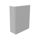 Milbank 16206-LC1 20x6x16 Hinge Cover Type 1 UL Listed Steel No Knockouts ANSI 61 Gray Continuous Hinge Slotted Quarter Turn Latch