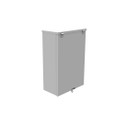Milbank 12186-HC3R 18x6x12 Hinge Cover Type 3R UL Listed Steel Knockouts ANSI 61 Gray Formed Hinges Padlocking Flip Latch Emboss Mounting Holes In Back