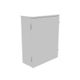 Milbank 16206-TC3R 20x6x16 Hinge Cover Type 3R UL Listed Steel No Knockout ANSI 61 Gray Back Panel Weld Studs Draw Shield Emboss Mounting Holes In Back Padlocking Draw Latch Quad D Knockout For Lock