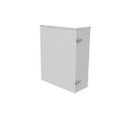Milbank 16206-TC3R 20x6x16 Hinge Cover Type 3R UL Listed Steel No Knockout ANSI 61 Gray Back Panel Weld Studs Draw Shield Emboss Mounting Holes In Back Padlocking Draw Latch Quad D Knockout For Lock