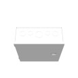 Milbank 10104-HC1 10x4X10 Hinge Cover Type 1 UL Listed Steel Knockouts ANSI 61 Gray Flush Pull Ring Formed Hinges Mounting Holes In Back