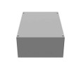 Milbank 12186-SC1 18x6x12 Screw Cover Type 1 UL Listed Steel Knockouts ANSI 61 Gray Cover With Teardrop Slots Mounting Holes In Back