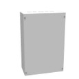 Milbank 12186-SC1 18x6x12 Screw Cover Type 1 UL Listed Steel Knockouts ANSI 61 Gray Cover With Teardrop Slots Mounting Holes In Back