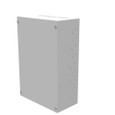 Milbank 12186-SC1 18x6x12 Screw Cover Type 1 UL Listed Steel Knockouts ANSI 61 Gray Cover With Teardrop Slots Mounting Holes In Back